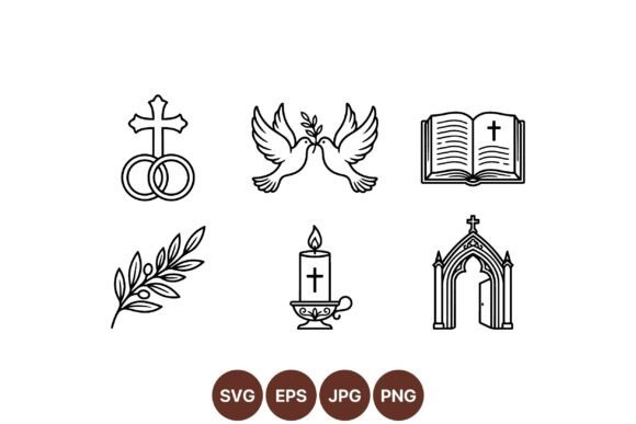 Christian Wedding Icon Clipart: A Designer's Guide to Sacred Symbols
