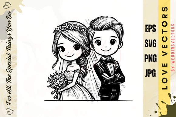 Crafting Romance: The C2619 Wedding Vector Suite