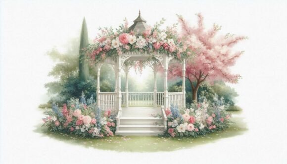 Designing with Gazebo Spring Wedding