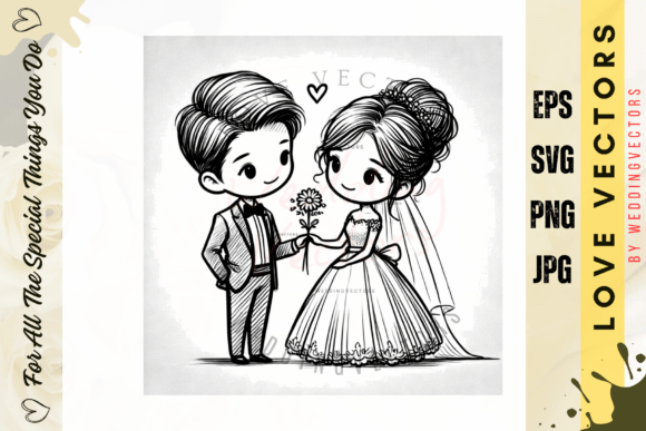 Elevate Your Designs with C509 Wedding & Love Vectors