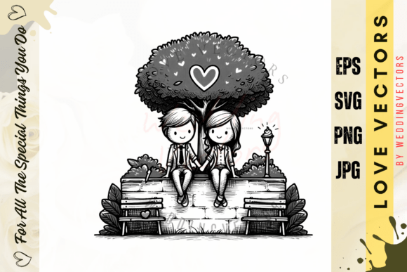 Modern Love-Themed Wedding Art: C261 Design Guide