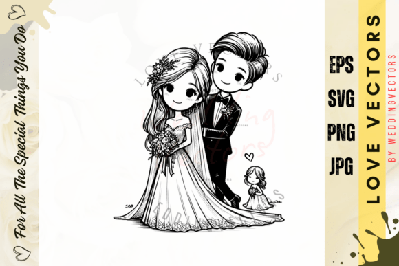 Timeless Romance: The C2601 Wedding Vector Collection
