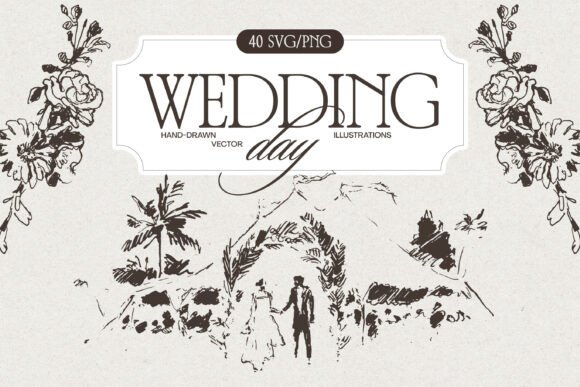 Unlocking Hand-Drawn Elegance: The Wedding Vector Bundle