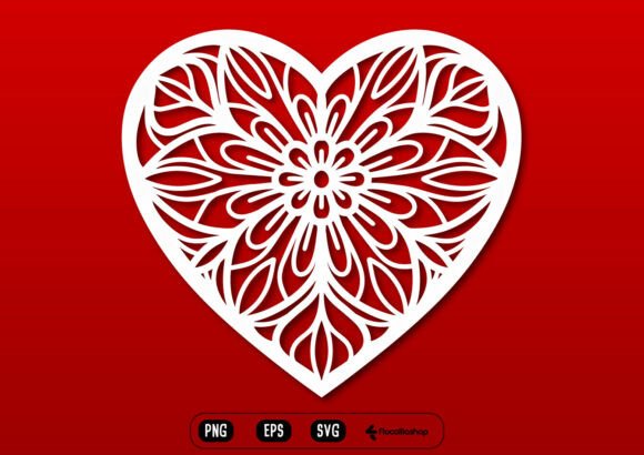 Unveiling the Wedding Heart Mandala Ornament SVG