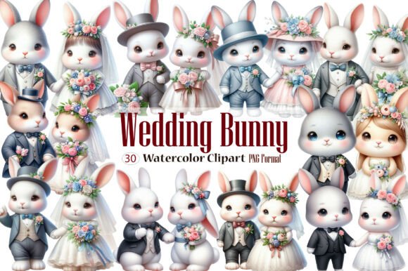 Wedding Bunny Watercolor Clipart: A Designer's Guide to Whimsical Charm