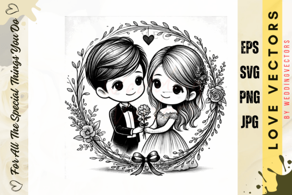 Wedding Couple and Love Vectors: A Designer's Deep Dive into C2468
