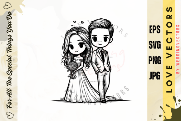 Wedding Couple and Love Vectors - C2950: A Designer's Guide