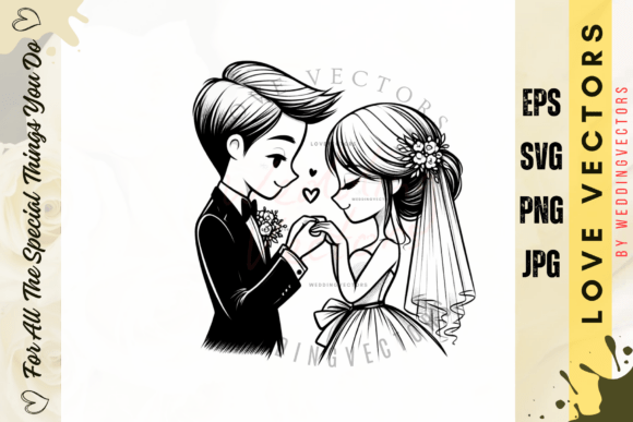Wedding Couple and Love Vectors - C3796: Beyond the Font