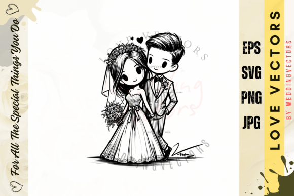 Wedding Couple and Love Vectors - C4918: A Designer's Guide