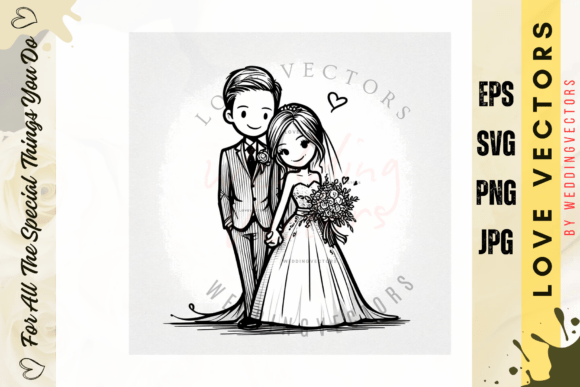 Wedding Couple and Love Vectors - C5023: A Designer's Guide