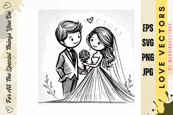 Wedding Couple and Love Vectors - C540: A Designer's Guide